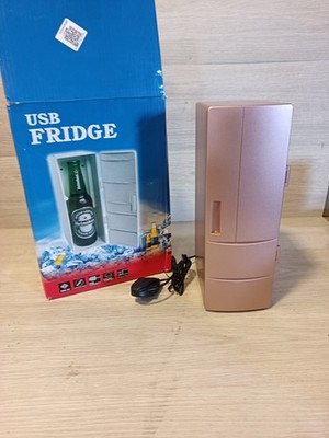 Kompakt Mini USB Kühlschrank Gefrierschrank Dosen Getränk Bier Kühler Wärmer Reise Auto Büro