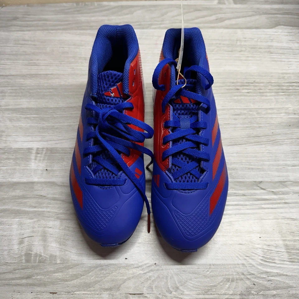 Adidas Adizero Impact MD K Blue Red Baseball Softball Cleats Boy’s size 4 - Image 2 of 4
