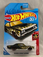 Hot Wheels 2018 1969 Dodge Coronet Super Bee Black Hw Flames 710 Hot Wheels 2018 1969 Dodge Coronet Super Bee Black Hw Flames 710