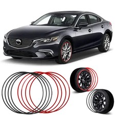 4 19 Wheel Hub Rim Trim Tire Ring Aluminum For Mazda 6 Grand Touring 2014-2017