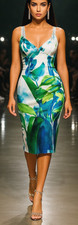 SALE! $4,500 STATEMENT! ROBERTO CAVALLI ITALY Silk $4500 dress size 42