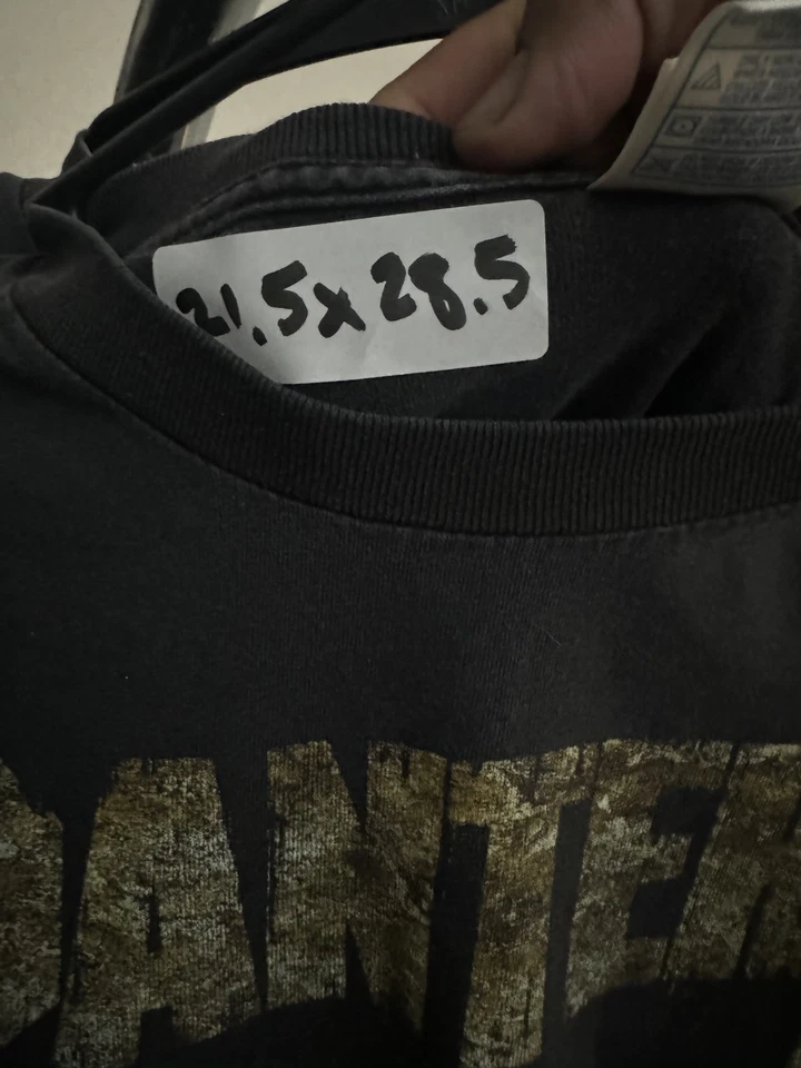 Camiseta PANTERA 2002 RATTLESNAKE & SKULL Tour Negra Grande De Colección Foto 4 de 4