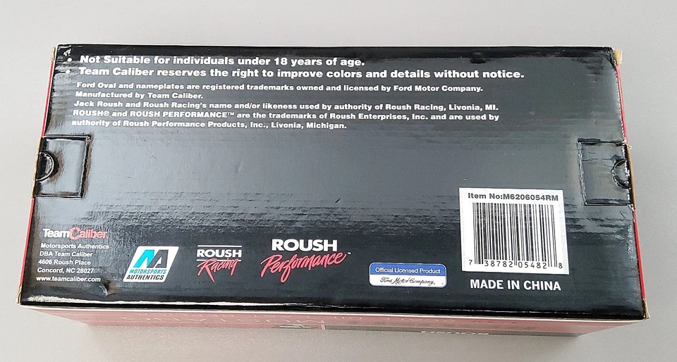 2005 Ford Roush Mustang  1:18 Scale Diecast By Roush Performance #M6206054RM - Image 3 of 4