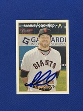 Samuel Coonrod Signed 2016 Heritage Minors Giants #24 auto autograph