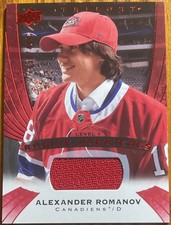 2020-21 Upper Deck Trilogy Jersey Alexander Romanov #AR #’d 050/499