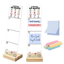 Sticky Note Holder Acrylic Monitor Memo Board Desk Organizers and Accessories...