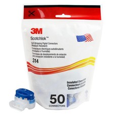 3M Scotchlok Electrical IDC Insulation Displacement Connector 50, Blue