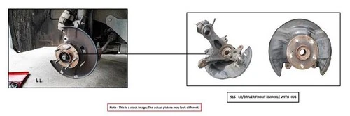 LEFT FRONT SPINDLE KNUCKLE OEM 11-13 HYUNDAI SONATA