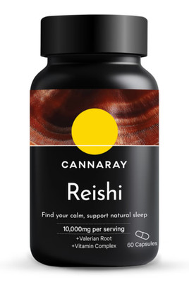 Cannaray Reishi Kapseln 10.000 mg 60 Kapseln UVP 25£