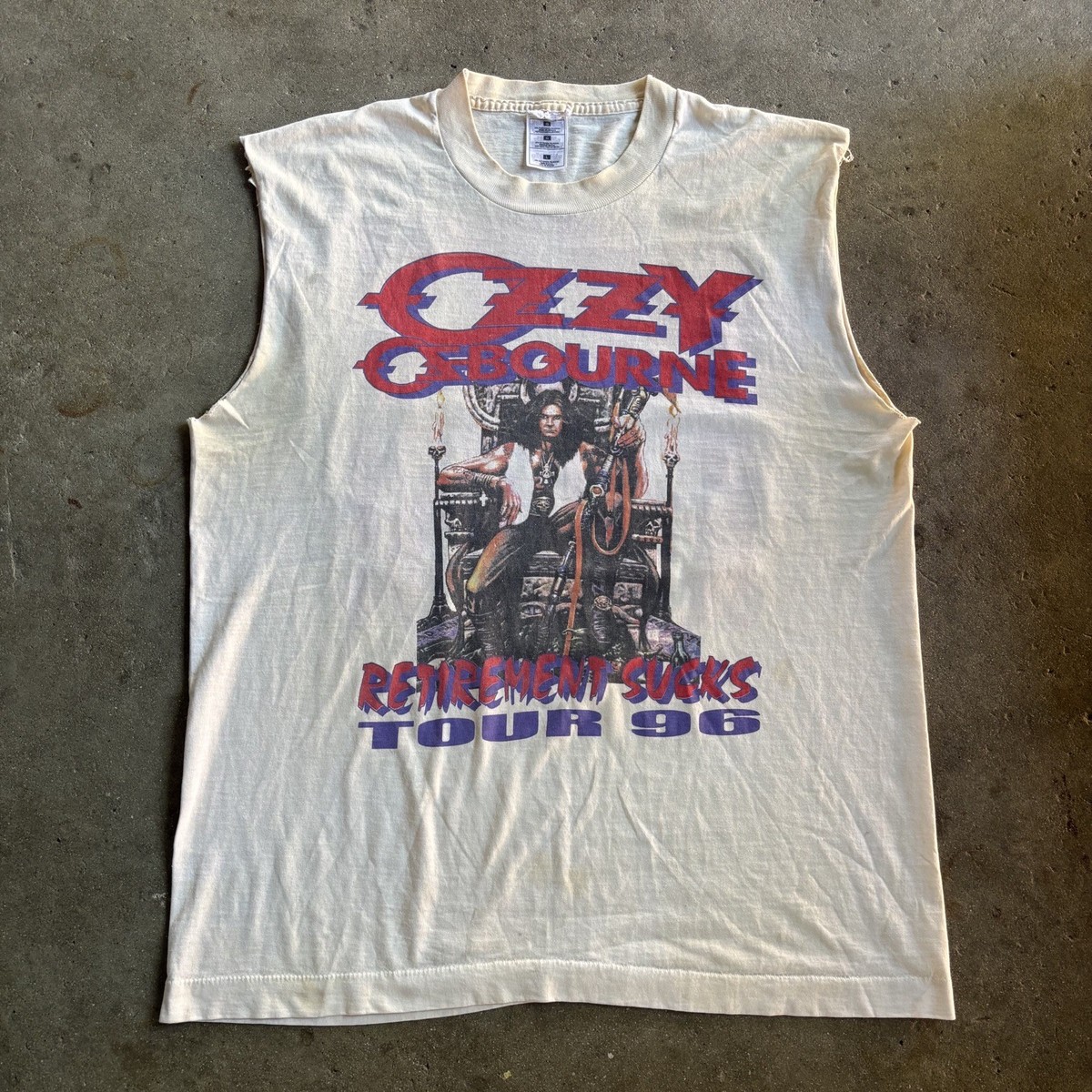 1996 Vtg OZZY OSBOURNE Retirement Sucks Concert Tour Single Stitch