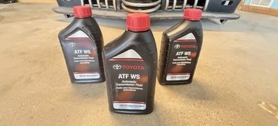 (3) Quart GENUINE TOYOTA ATF WS Automatic Transmission Oil 00289-ATFWS
