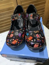 Easy Street Easy Works Women’s 9.5M Black Hot Coffee Design Shoes