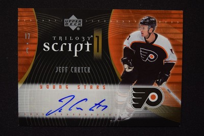 Jeff Carter 2007-08 Upper Deck Trilogy Script Autograph Signature Young Stars