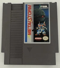 Metal Storm Nintendo NES Cartridge Tested IREM Great Condition