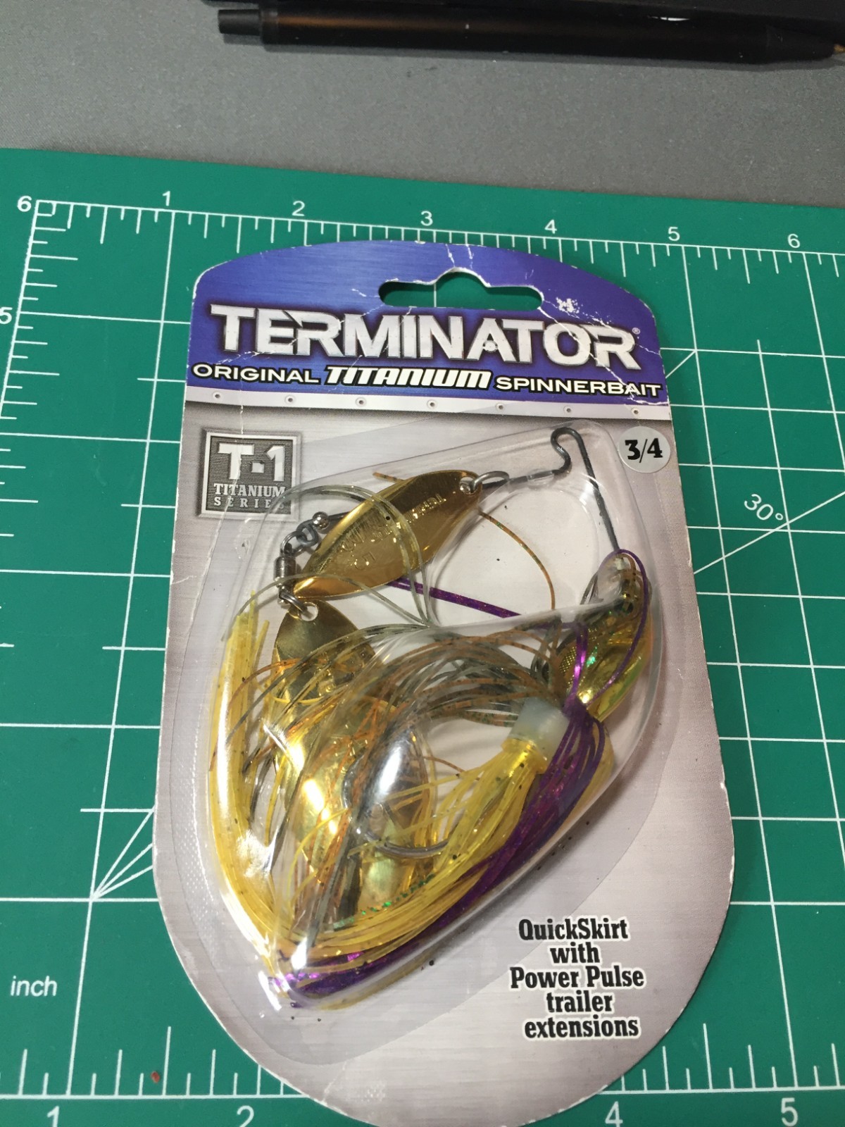 DISCONTINUED TERMINATOR T-1 TITANIUM 3/4OZ. SPINNERBAIT SUNFISH NIP - Image 1