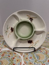 VINTAGE 1961 LANE &CO Van Nuys California Pottery Serving Tray Asian Mid Century