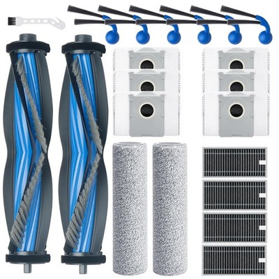 Ecovacs Deebot T80 Omni Zubehör Set 21 Stück, Gummi-Hauptbürsten, Filter, 2