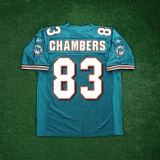 Chris Chambers Reebok Miami Dolphins NFL Authentic On-Field EQT Home Teal Jersey