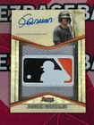 Josuar Gonzalez 2025 Bowman's Best Super Fractor 1/1 Prospect LOGO Patch AUTO