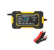 12V 6A Smart Car Battery Charger Trickle Maintainer LCD AGM Gel Lead Acid