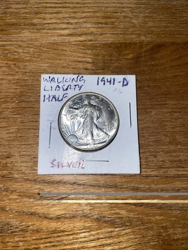 1941-D Walking Liberty Half Dollar $.50 Uncirculated 90% Silver!  ~~LOOK~~