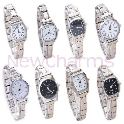 Stainless Steel Italian Charm Watch - Pick One 9mm Charm Bracelet Watch Design