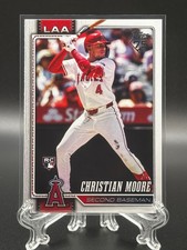 2026 Topps Baseball Christian Moore RC #147 Los Angeles Angels