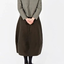 Korean Traditional Hanbok Skirt with Padded Winter Design