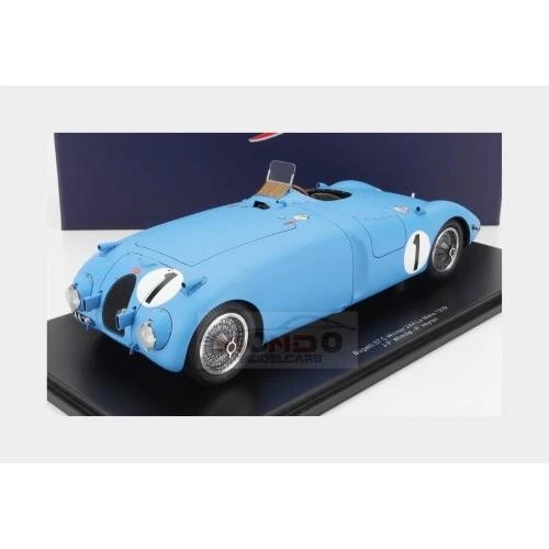 1:18 SPARK Bugatti 57C Tank #1 Winner Le Mans 1939 Wimille With Showcase 18LM39 - Immagine 2 di 2