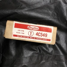 New Dayton Axial Fan, Model 4C549 3000 rpm .20 amps 15watts 100 cfm, 4 11/16 “