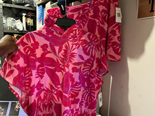 Juicy Couture PK Tropical Floral Set Top/Skort 2 Lg Tops/2 Bttms 1 XL 1 XXL