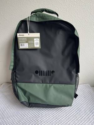 Jeep Green Black Backpack with Adjustable Strap Lightweight Outdoor | Unisex