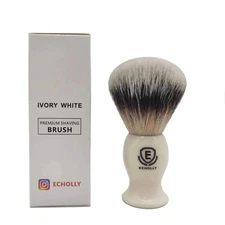  Badger Hair Shaving Brush- Shave Brush for Wet Shave Using Shaving Cream & Soap