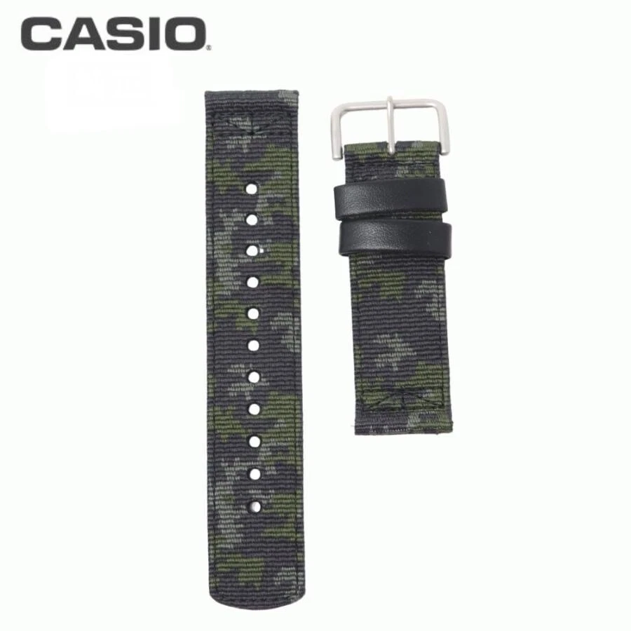 Correa de reloj CASIO PRO TREK genuina caqui camuflaje 10552480 para PRG-650YB PRG-650 Foto 2 de 4