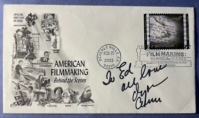 SIGNED DYAN CANNON FDC AUTOGRAPHED FIRST DAY COVER