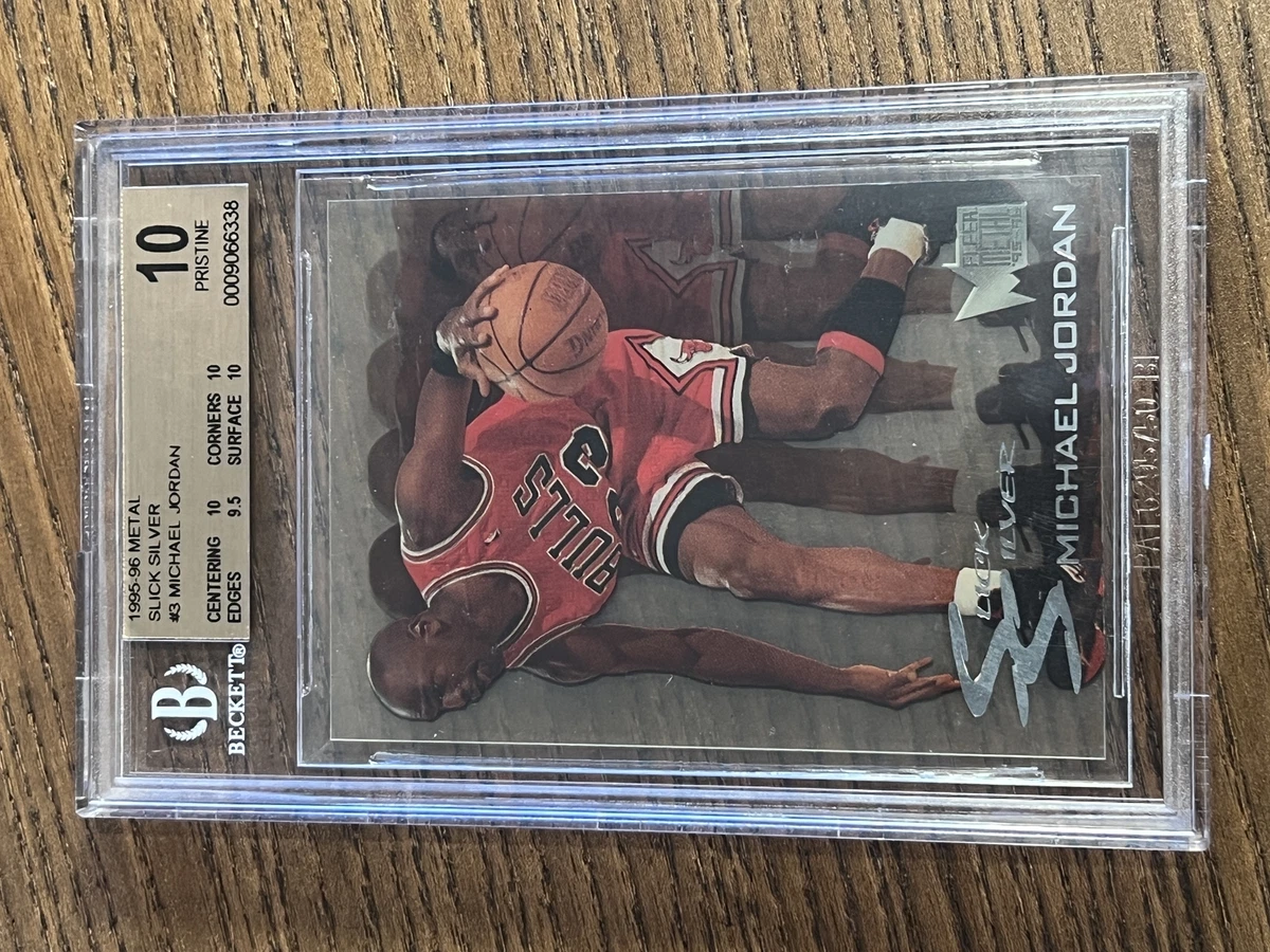 BGS 10 1995-96 Metal Slick Silver Michael Jordan #3 POP 7! | eBay