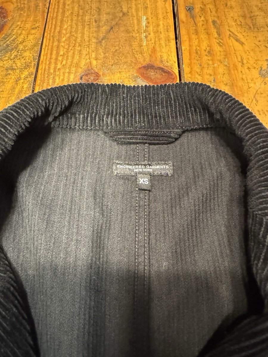 ENGINEERED GARMENTS FALL/WINTER FW 24 BLACK COTTON CORDUROY