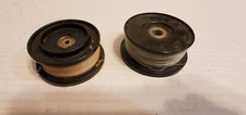 (2) Vintage Mitchell Lg Capacity Spools 3" T2 France & 2.75" unmarked Good Shape