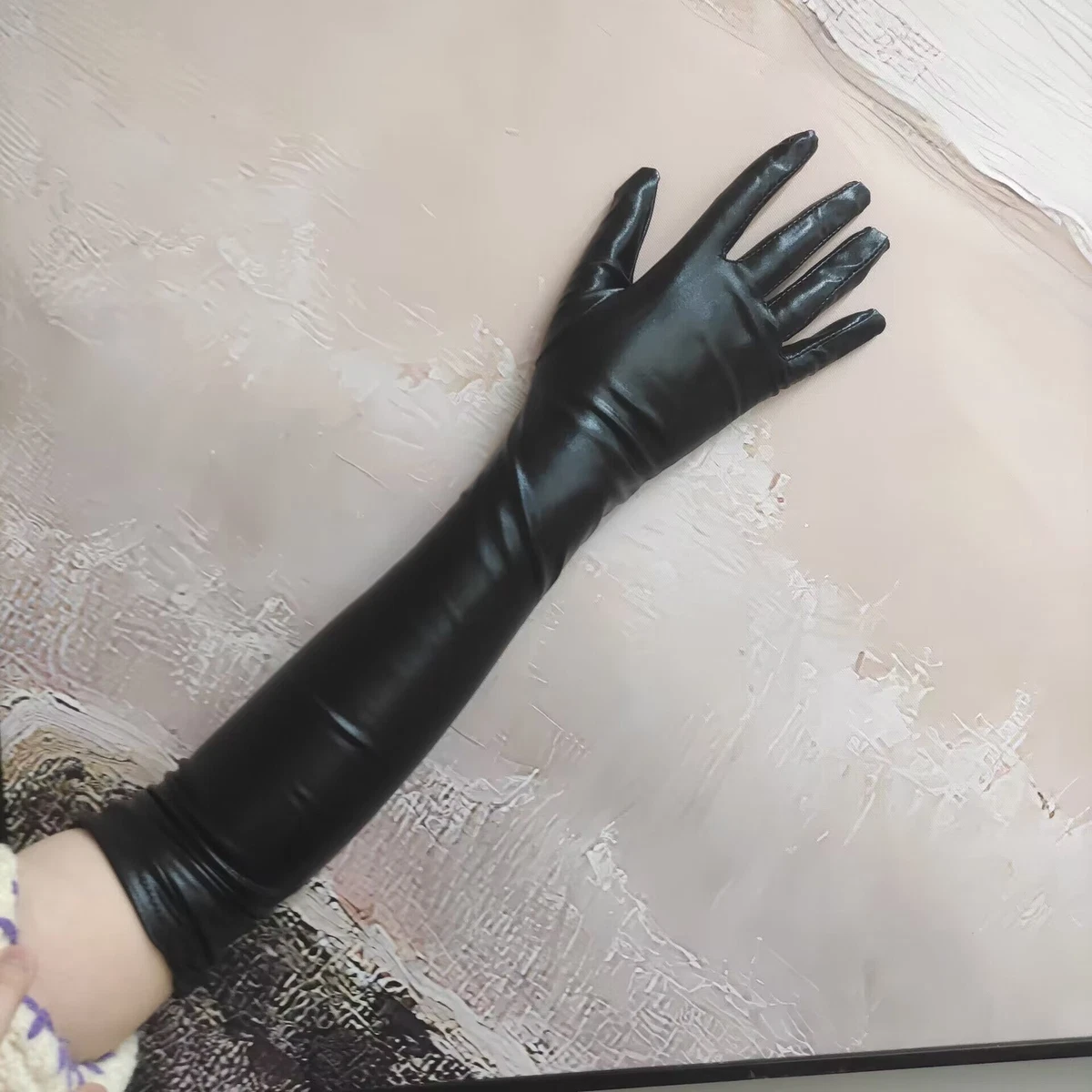 Long black 2025 pvc gloves