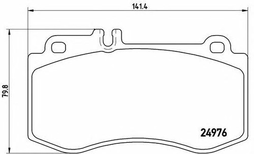 BREMBO FRONT + REAR BRAKE PADS for MERCEDES BENZ E-Class E400 4matic 2013-2016 - Picture 2 of 8
