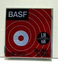 BASF LP35  Long Play Tape Reel  7" 1800 Ft  HiFi Brand New Sealed GermanyLP35