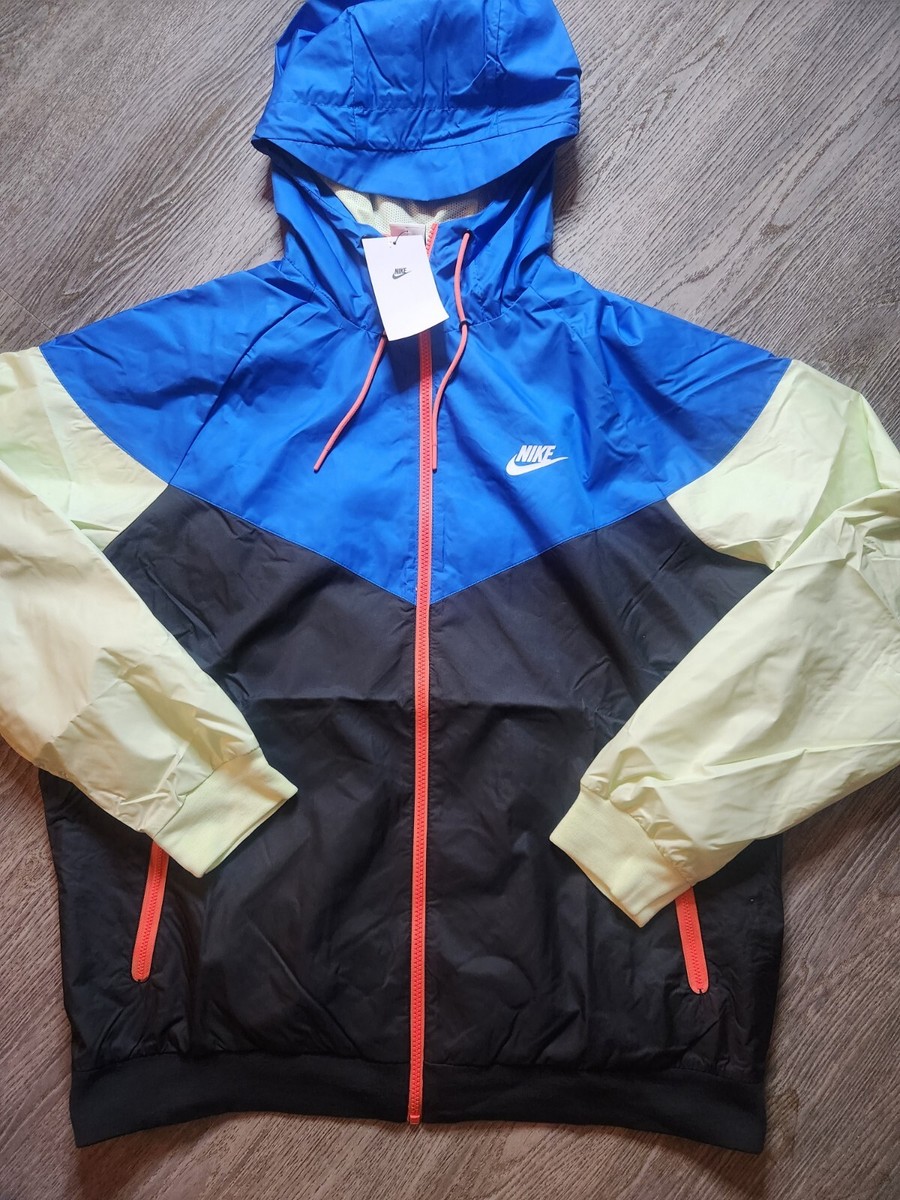 Nike Sportswear Woven Windbreaker Men Size 2XL Black Signal
