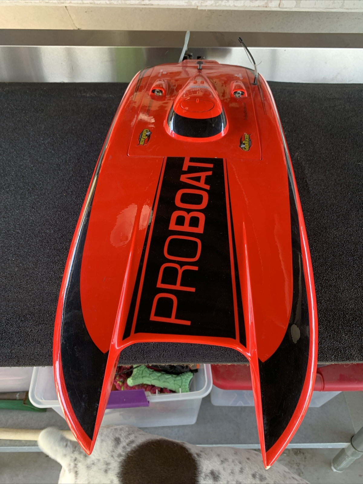 Proboat Blackjack 29 Rc Boat For Parts or Repair No Motor Or Receiver