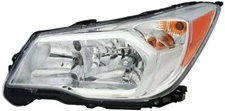 Headlight Left With Chrome Bezel For 2014 2015 2016 Subaru Forester 2.5L Engine