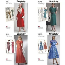OOP Vintage Retro Simplicity Sewing Pattern Misses Dresses Size New YouPick