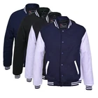 Classic Varsity Jacket Men Fashion Fleece College Baseball-Size S to 5XL -320GSM