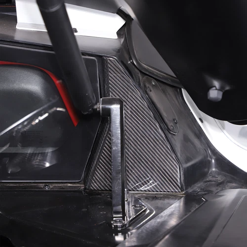 Juego de cubiertas interiores de bahía de motor de fibra de carbono seca real para Corvette C8 2020-2024 - Imagen 14 de 27