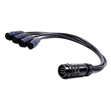 PA Con 8 pole Male to 4 male Speakons. Van Damme Black Series Speaker cable