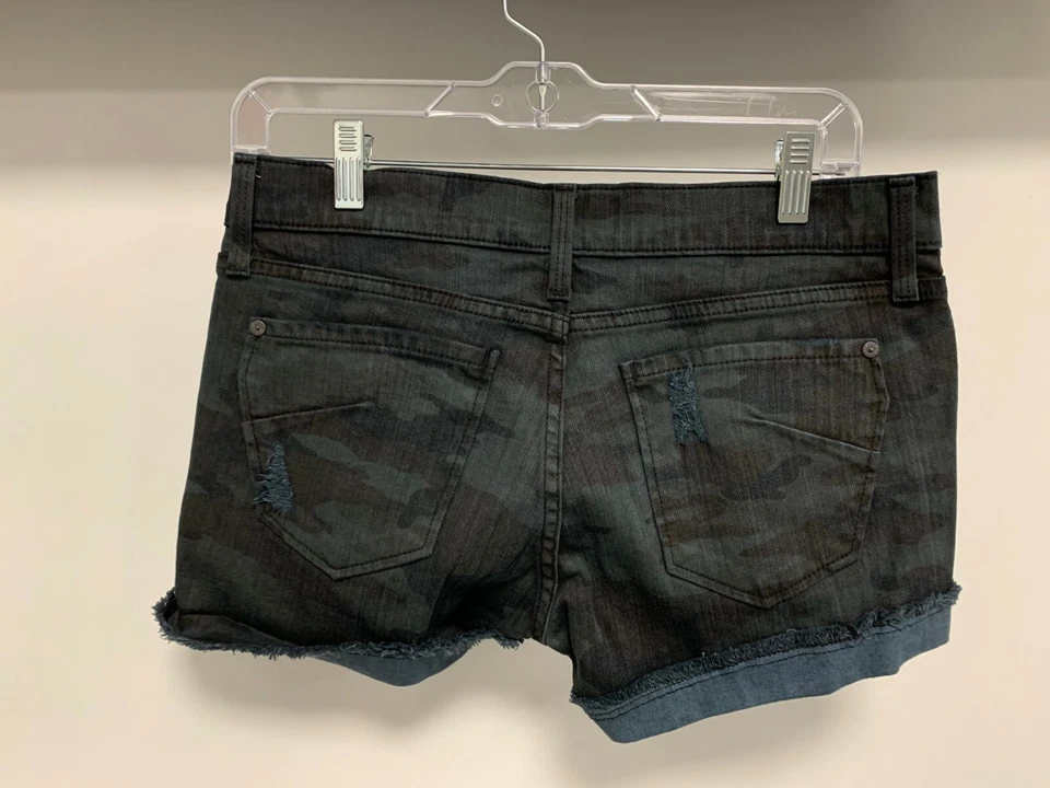 James джинсы искусственно состаренный эластичной короткий джинсовой ткани срез камуфляж Jean сортировки размер: 25 - Изображение 2 из 4