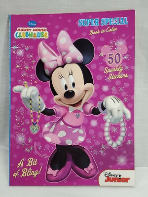 Bit of Bling Disney Mickey Mouse Clubhouse color Book UNUSED WITH